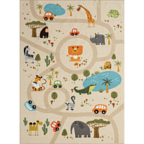 Matto Benina Play Animals 140x200cm pellava, Verkkokaupan poistotuote