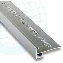 LED-porraslista Euroshrink 305A, alumiini, 12mm x 2.5m, mattahopea