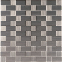 Mosaiikkilaatta itseliimautuva Euroshrink A03, 30.5x30.5cm, metalli