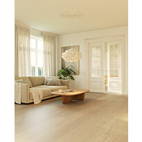 Kovetettu puulattia Bjelin Holmby Tammi Blend 3.0 Misty White XL, mattalakattu