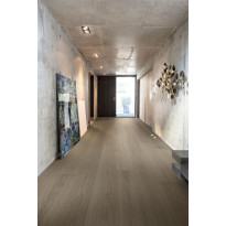 Kovetettu puulattia Bjelin Tammi Haradal 3.0 Mineral Grey, harjattu, mattalakattu, eri kokoja