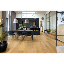 Kovetettu puulattia Bjelin Tammi Eket 3.0 Natural, harjattu, mattalakattu, eri kokoja