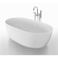Kylpyamme Bathlife Ideal Oval, 1600 mm, valkoinen