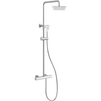 Sadesuihkusetti Bathlife Kaskad, termostaattihanalla, suihkupää ⌀225mm, kiiltävä kromi