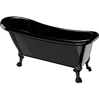 Kylpyamme Bathlife Ideal, 1530x760 mm, musta, eri tassuja