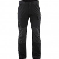 Housut Blåkläder 1422 Stretch, musta/keltainen