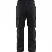 Housut Blåkläder 1448 Stretch, musta/punainen