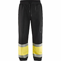 Collegehousut Blåkläder 1549 Highvis, musta/huomiokeltainen