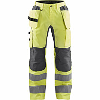 Riipputaskuhousut Blåkläder 1552 Highvis Stretch, huomiokeltainen/harmaa