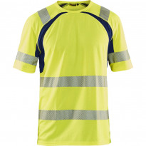 T-paita Blåkläder 3397 Highvis, huomiokeltainen/sininen