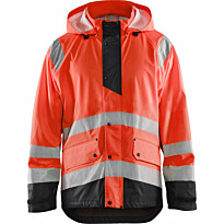 Sadetakki Blåkläder 4323 Highvis, huomiopunainen/musta