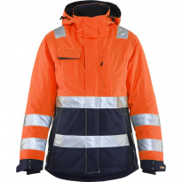 Naisten talvitakki Blåkläder 4872 Highvis, huomio-oranssi/sininen