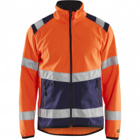 Softshell-takki Blåkläder 4877 Highvis, huomio-oranssi/sininen