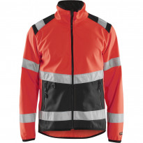 Softshell-takki Blåkläder 4877 Highvis, huomiopunainen/musta