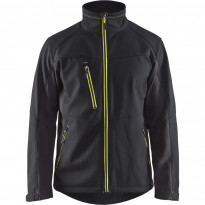 Softshell-takki Blåkläder 4950, musta/keltainen