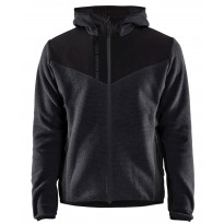 Neulottu softshell-takki Blåkläder 5940, tummansininen/musta