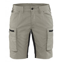 Naisten shortsit Blåkläder 7149 Stretch, beige/musta