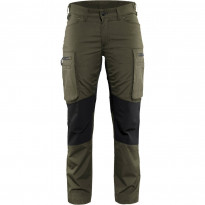 Naisten housut Blåkläder 7159 Stretch, oliivinvihreä/musta