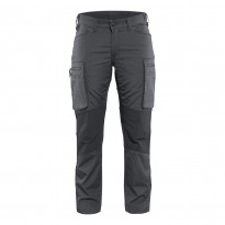 Naisten housut Blåkläder 7159 Stretch, tummanharmaa/musta