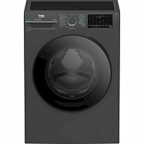 Edestä täytettävä pyykinpesukone Beko BM3WFSU48415AD, 60cm, antrasiitti