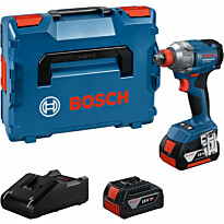 Akkuiskumutterinväännin Bosch Professional GDX 18V-285, 18V, 2x4.0Ah akuilla