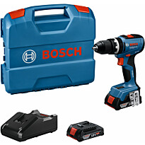 Akkuiskuporakone Bosch Professional GSB 18V-65, 18V, 2x2.0Ah akuilla + L-Case
