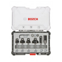 Jyrsinteräsarja Bosch Professional HM Trim and Edging, 8mm, 6 osaa