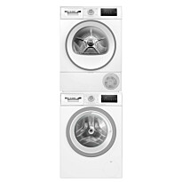 Pesukone ja kuivausrumpu Bosch WAN2821SSN-WTH85V0SSN Serie 4, 8/8kg, valkoinen