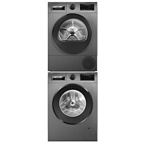 Pesukone ja kuivausrumpu Bosch WGG244RFSN-WQG245DXSN Serie 6, 119.6cm, 9kg, 1400rpm, teräs