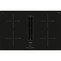 Induktiotaso liesituulettimella Bosch Serie 4 PIE811B15E, 80cm, musta