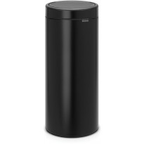 Roska-astia Brabantia Touch Bin, 30L, Matt Black