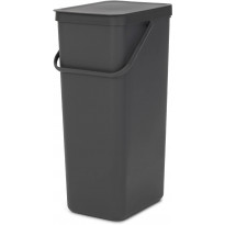 Roska-astia Brabantia Sort &amp; Go, 40L, harmaa