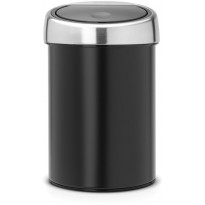 Roska-astia Brabantia Touch Bin, 3L, Matt Black