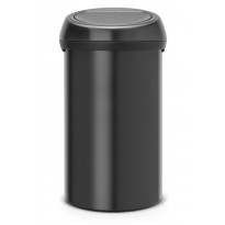 Roska-astia Brabantia Touch Bin 60L, Matt Black/musta kansi