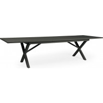 Pöytä Hillmond, jatkettava, 100x240/310cm, musta