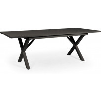 Pöytä Hillmond, jatkettava, 100x160/220cm, musta