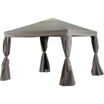 Paviljonki Biella 3x3m, antrasiitti/khaki