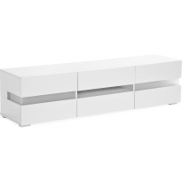 TV-taso Jugansbo 169cm LED-valaistus valkoinen