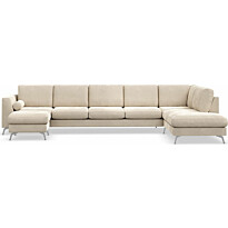 U-sohva Scandinavian Choice Ocean Lyx 6 ist vasen sametti beige