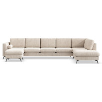 U-sohva Ocean 6 ist oikea vakosametti beige