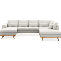 U-sohva Copenhagen 5 ist oikea pellavanbeige