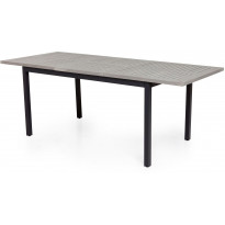 Pöytä Dalen, jatkettava, 152-210cm, musta/harmaa