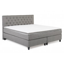 Jenkkisänkypaketti Manchester Style 210x210 cm mustat jalat matala sängynpääty