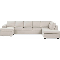 U-sohva Scandinavian Choice Crazy XL 1+3+1 ist oikea matalat jalat beige/musta
