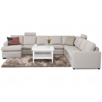 Divaanisohva Amsterdam 4+3 divaanailla käännettävä beige