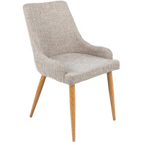 Ruokatuoli Andrarum Pelle harmaa/beige