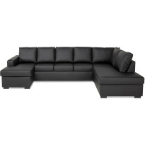 U-sohva Scandinavian Choice Crazy XL 300cm 6 ist oikea keinonahka antrasiitti