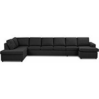 U-sohva Scandinavian Choice Crazy XXL 6 ist vasen matalat pyöreät jalat antrasiitti/black
