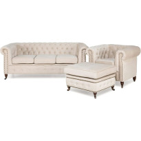Sohvaryhmä Manor House Chesterfield Deluxe 4 ist beige