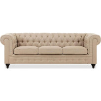 Sohva Manor House Chesterfield Lyx 3 ist beige